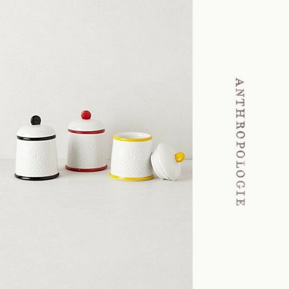 🌿 ANTHRO Black "Striped Spice Jar" by Biscuit - Picture 6 of 6